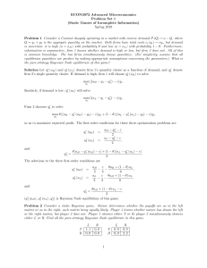 Solutions to Problem Set 1