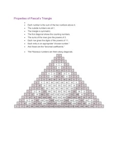 Properties of Pascal