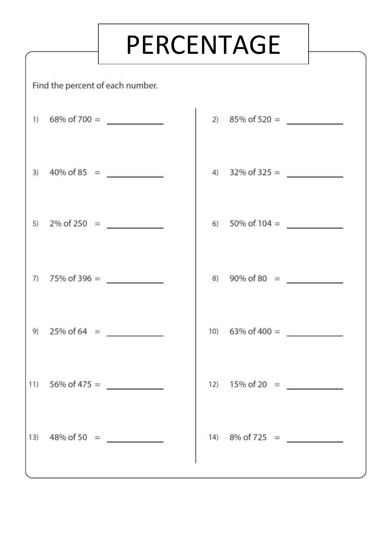 finding-percents-worksheet