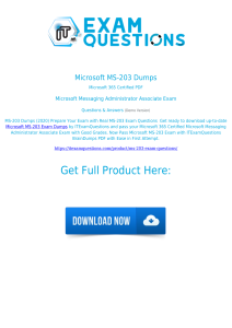 Latest New Microsoft Ms 3 Exam Dumps Pdf