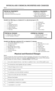 physical and chemical