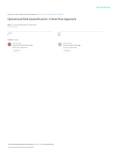 Operational Risk Quantification-A Risk Flow Approa