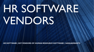 Human Resource Software - Key Vendors