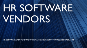 HR Software - Key Vendors