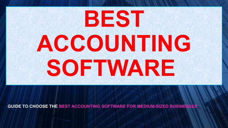 Best Accounting Software - M18