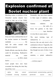 Chernobyl news article