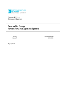 Renewable energy power flow management system