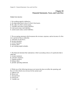 Chap002 test bank Corporate finance essentials 7th