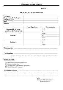 Cahier de charges Mini-Projet