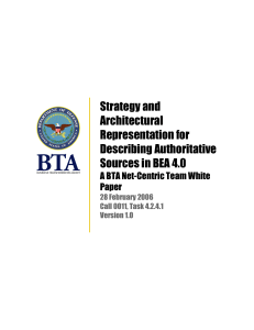 Describing Authoritative Sources in the BEA