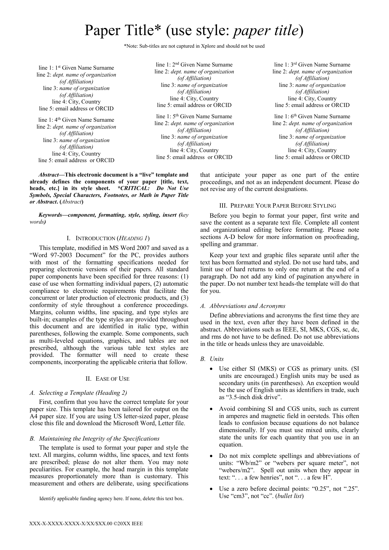 ieee format for paper presentation download