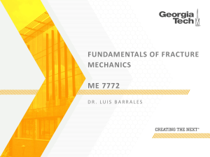 Fracture Mechanics : Chapter1