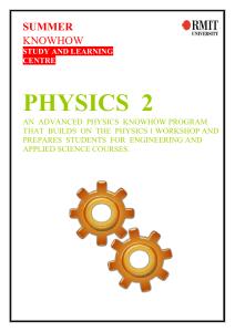 Physics 2 Booklet 2017