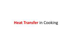Heat Transfer in Cooking