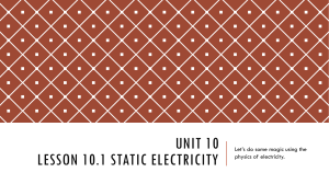 Unit 10 L 10.1 Static electricity (9)