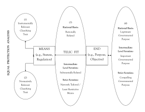 Equal Protection Analysis -- Standards of Review