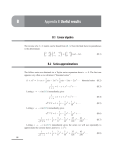 Schutz-Scott - Appendix B  Useful results, from A Student's Manual for A First Course in General Relativity (Cambridge University Press, 2016)