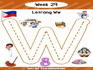 week 29 letrang Ww