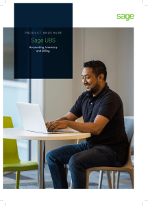 Sage UBS Accounting and Inventory Brochures 2019