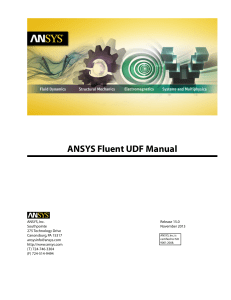 ANSYS Fluent UDF Manual