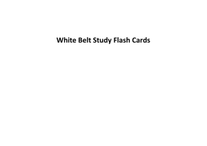 White Belt Study Flash Cards v3
