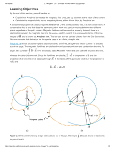 12.5 Ampère’s Law - University Physics Volume 2   OpenStax