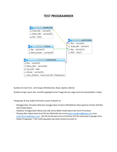 Soal Test Programmer