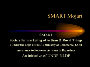 Operation Mojari  - A UNDP project for the ethnic Footwear of Rajasthan (updated  Oct 05)