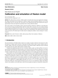 Calibration and simulation of Heston model