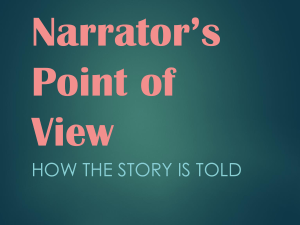Point of View-How an Story is Told