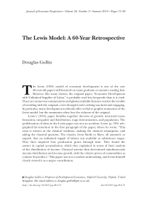Douglas Golin Lewis Model Retrospective