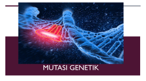 Mutasi Genetik