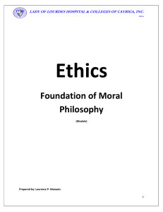 Module - Ethics