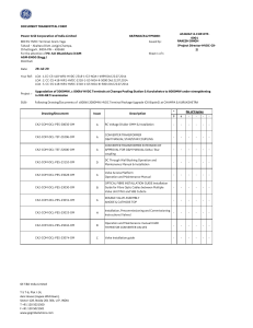 HVDC Terminal Upgrade: O&M Manuals Transmittal