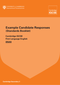 0500 FLE (Standards Booklet)