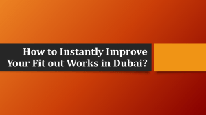 How to Instantly Improve Your Fit out Works in Dubai