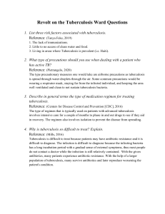 Revolt on the Tuberculosis Ward Questions, Updated with In-Text citations (1)