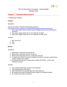 Chem Int CC - 07 Chemical Nomenclature - Answer Key PDF