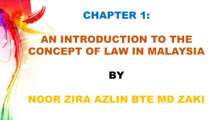 Chapter1- Introduction to concept of law