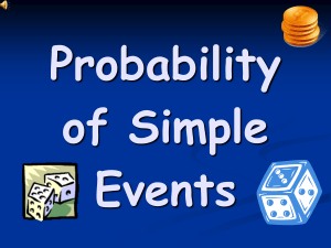 01 Probability of Simple Events