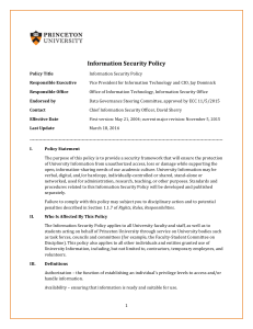 Information Security Policy Sample
