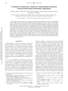 Ruthenium Catalysts for Self-Healing Polymers: A Comparative Study