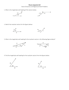 02 Physics Assignment 2 Vectors