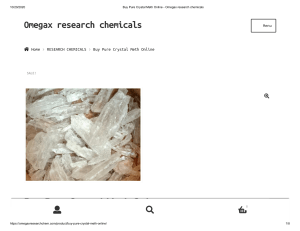 Buy Pure Crystal Meth Online - Omegax research chemicals