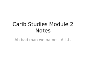 Caribbean Studies Mod. 02