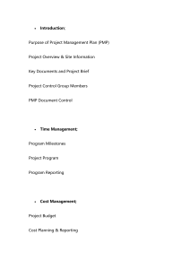 Project Management Plan
