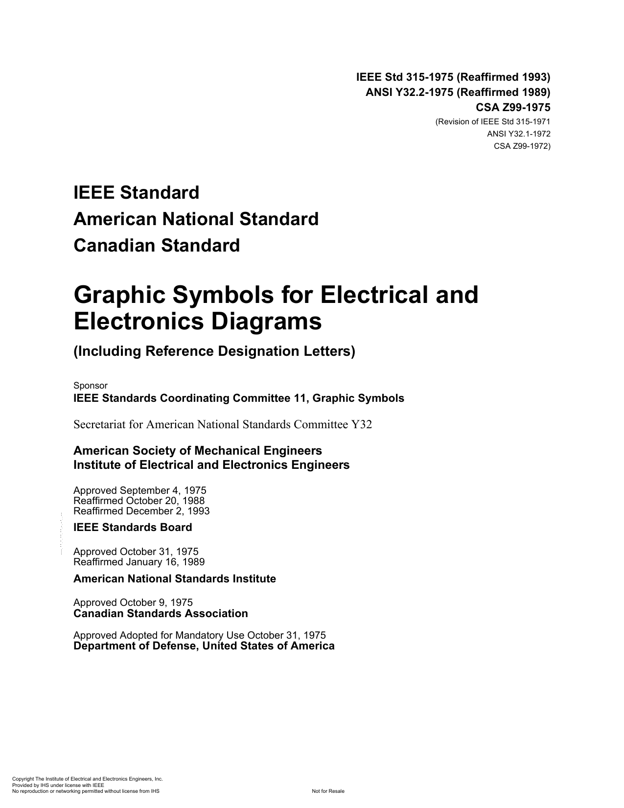 Ieee Electrical Symbols