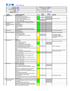 SQD-025 PPAP Checklist.xls