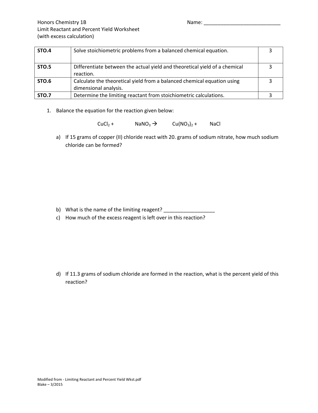 limiting-reactant-and-percent-yield-worksheet-with-key