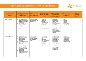 personal development plan template